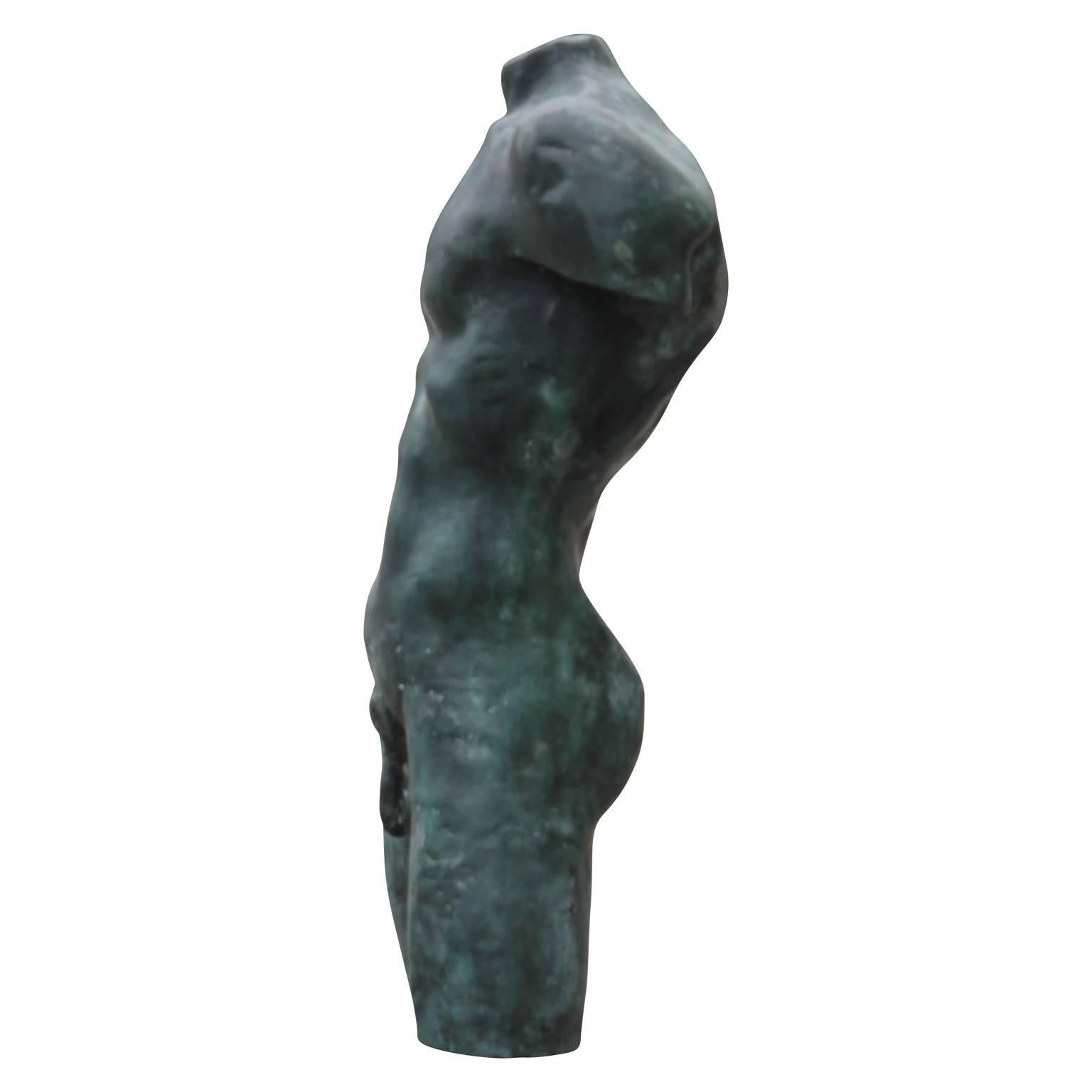 Classical Bronze Male Torso Sculpture 1
