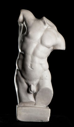 Classical Greek Figurative Sculpture of Athlete Anatomical Plaster Model 20th 