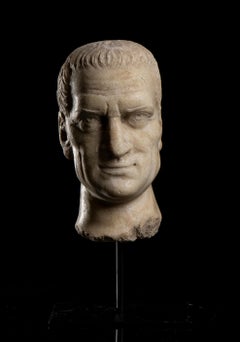 Classical Roman Archeological Style Sculpture Portrait Emperor Maximinus Thrax