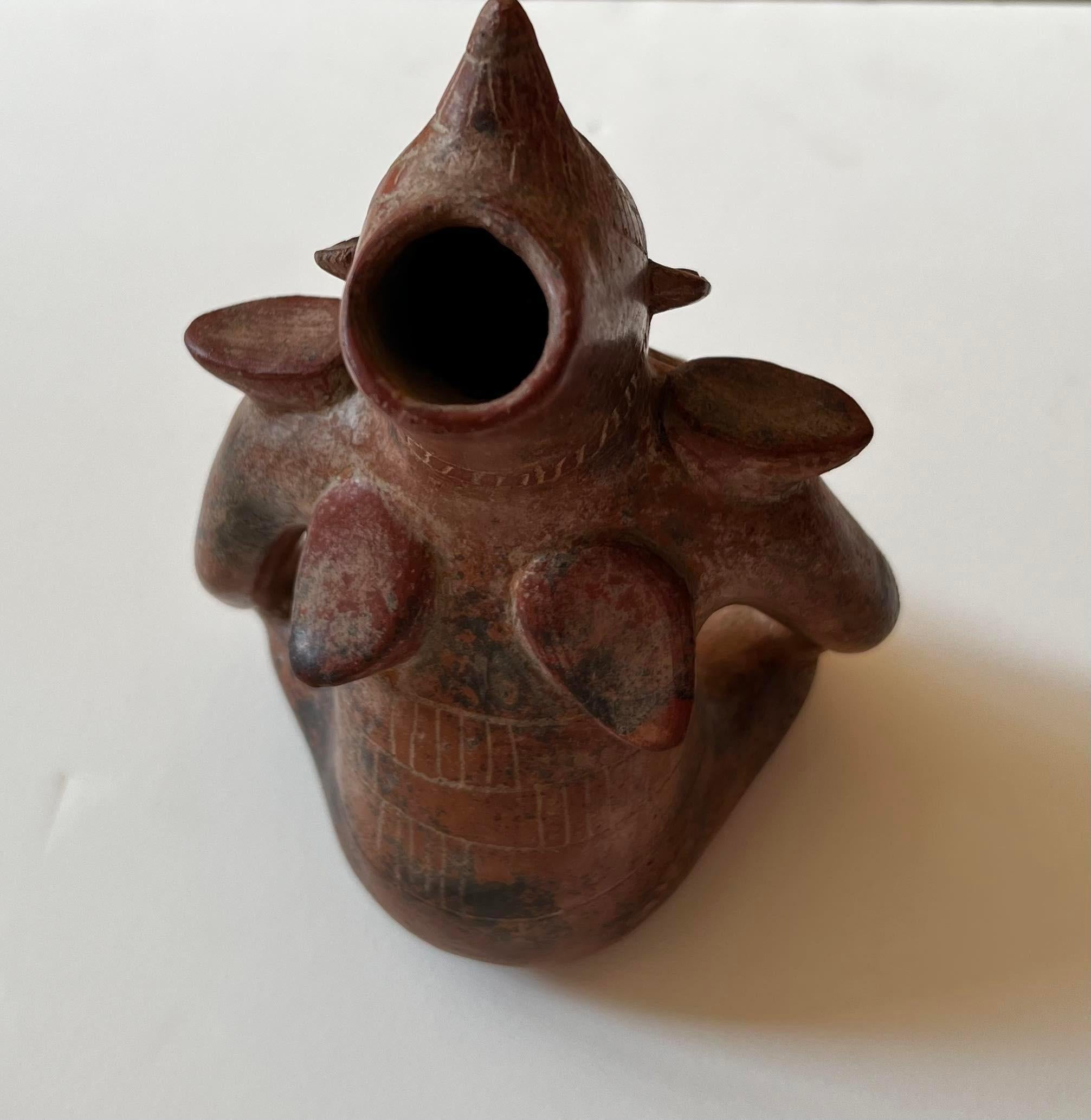 Clay Sculpture in Pre-Colombian Style Reproduction For Sale 10