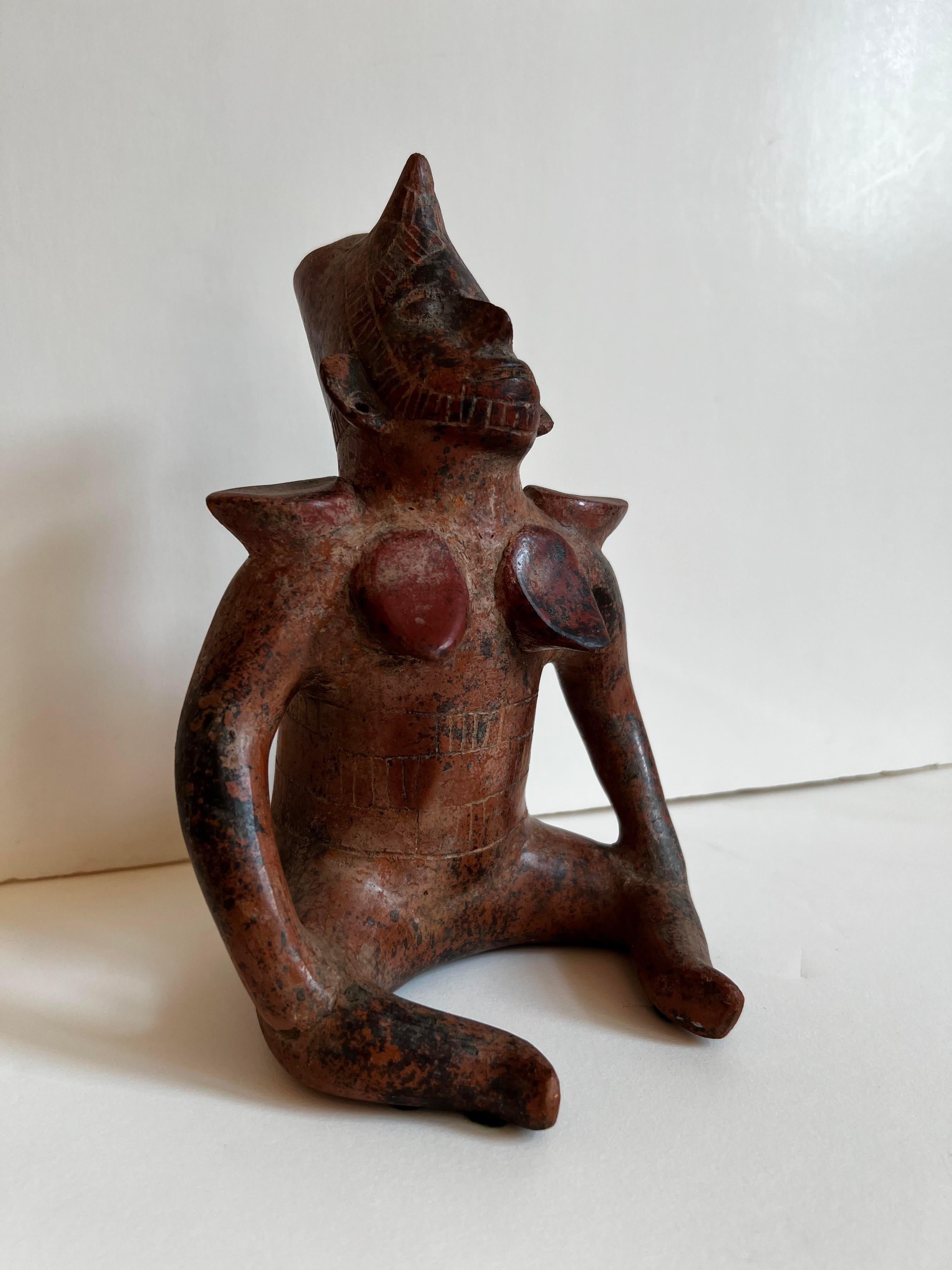 Clay Sculpture in Pre-Colombian Style Reproduction For Sale 12