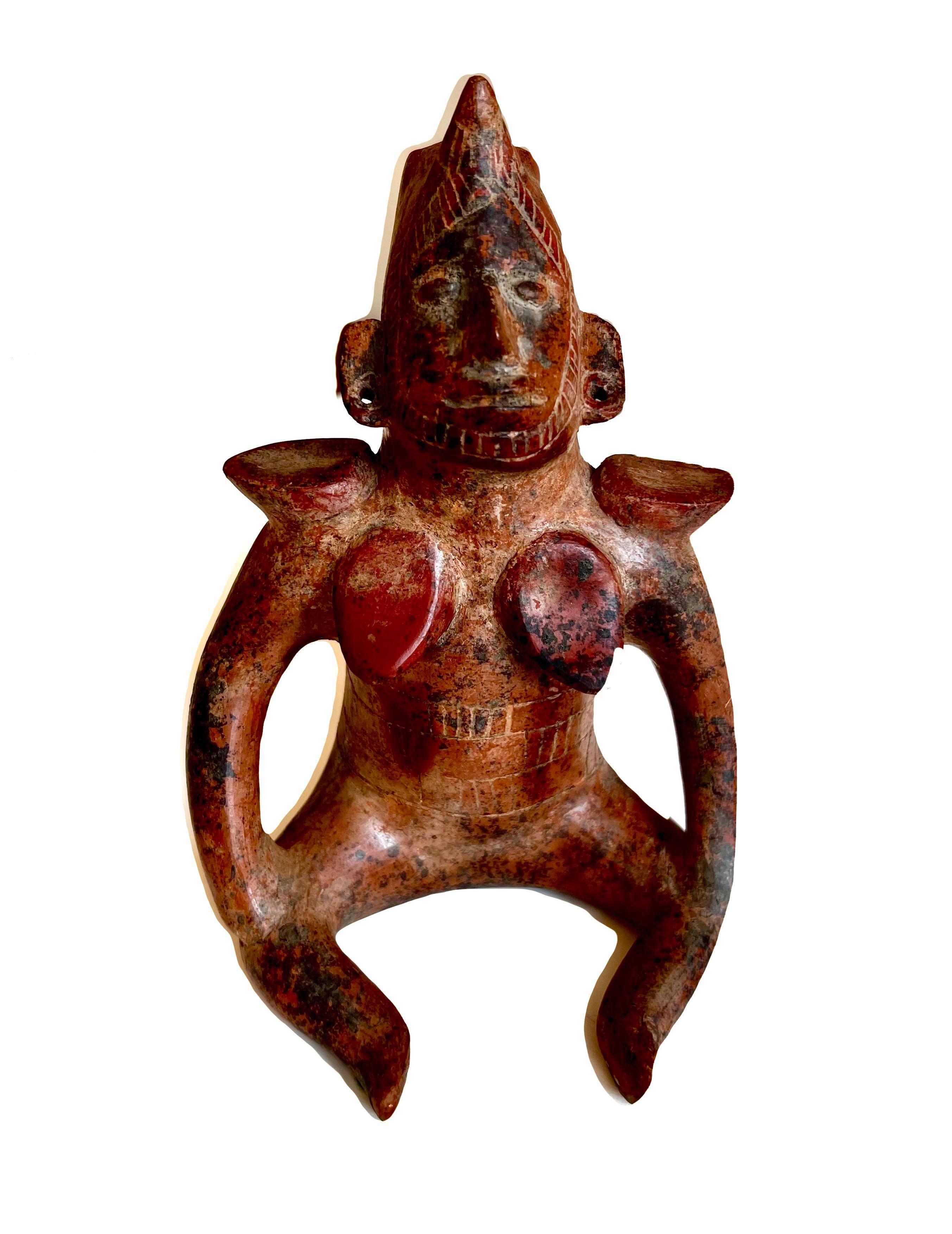 Clay Sculpture in Pre-Colombian Style Reproduction - Art by Unknown