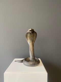 Cobra, Unknown, 20th century, Bronze, Animal, Snake, Design, art deco, Cast