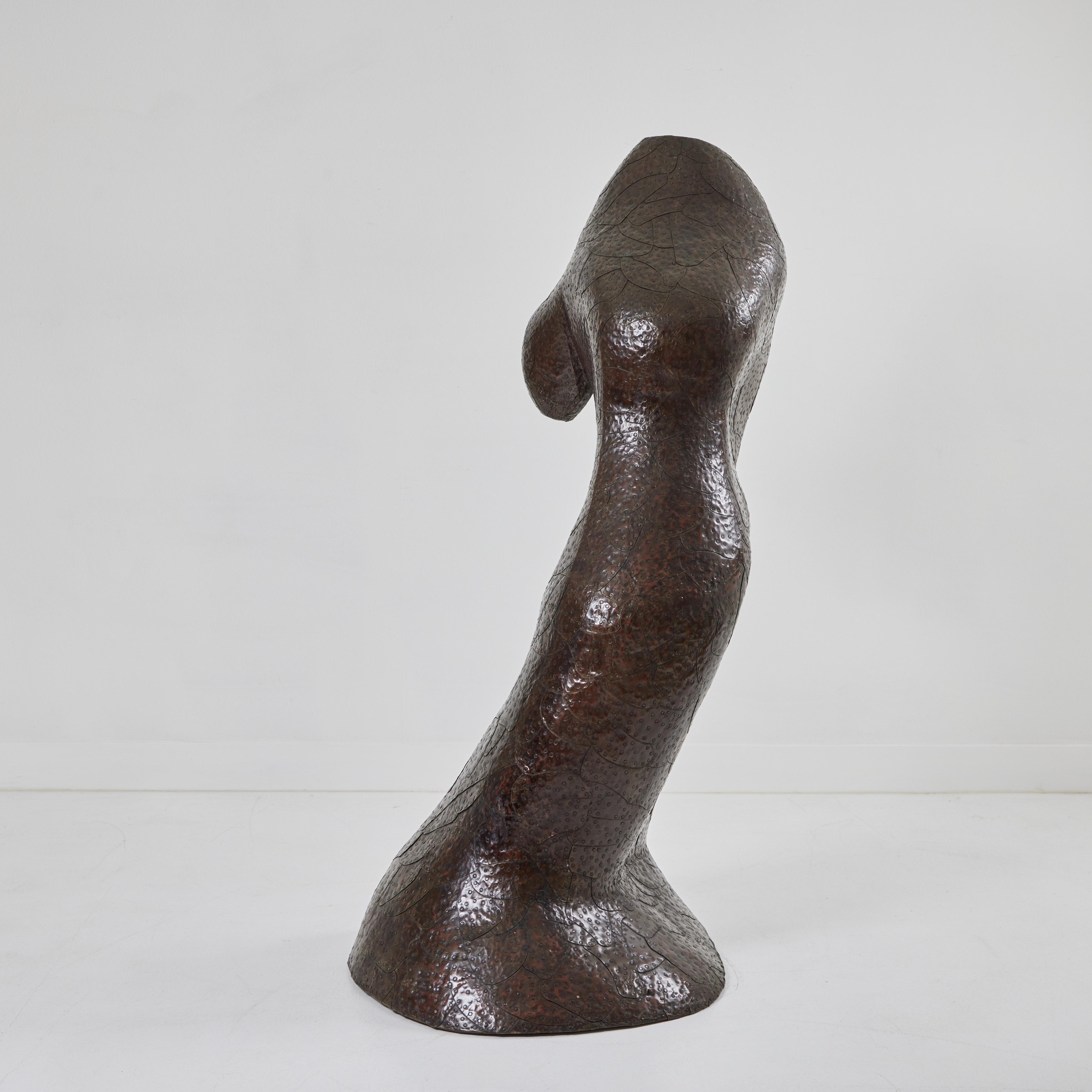 Copper Clad Cedar Biomorphic Form by Bill Anson For Sale 2