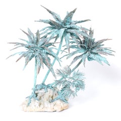 Copper Palm Tree Sculpture