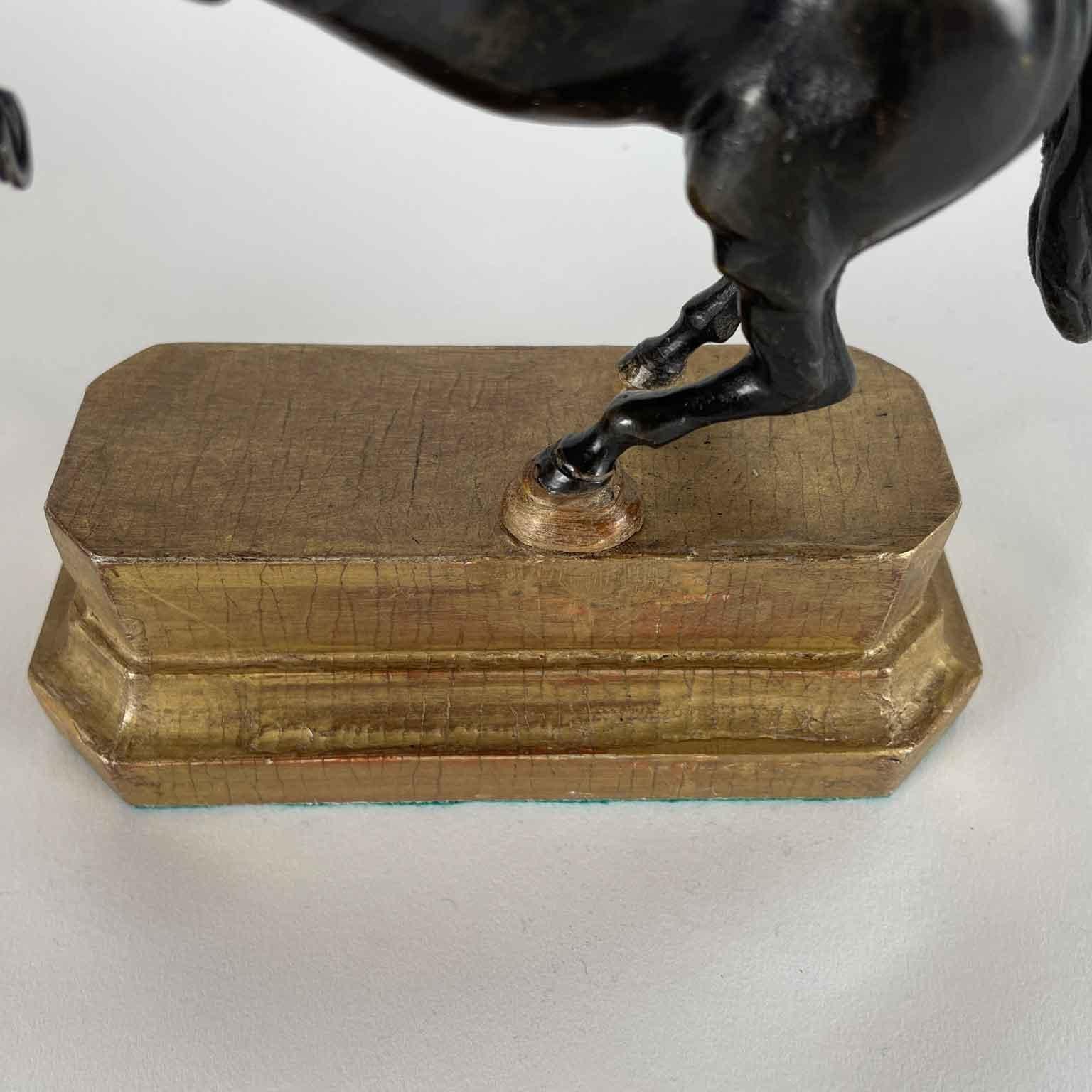 Coppia Di Cavalli In Bronzo Neoclassici Inizio 1800 Sculture Animalier Italiane en venta 4