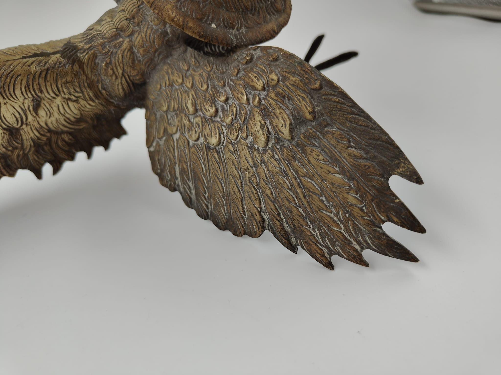 Coppia di sculture in metallo raffiguranti uccelli mitologici, Francia, fine XIX in vendita 2