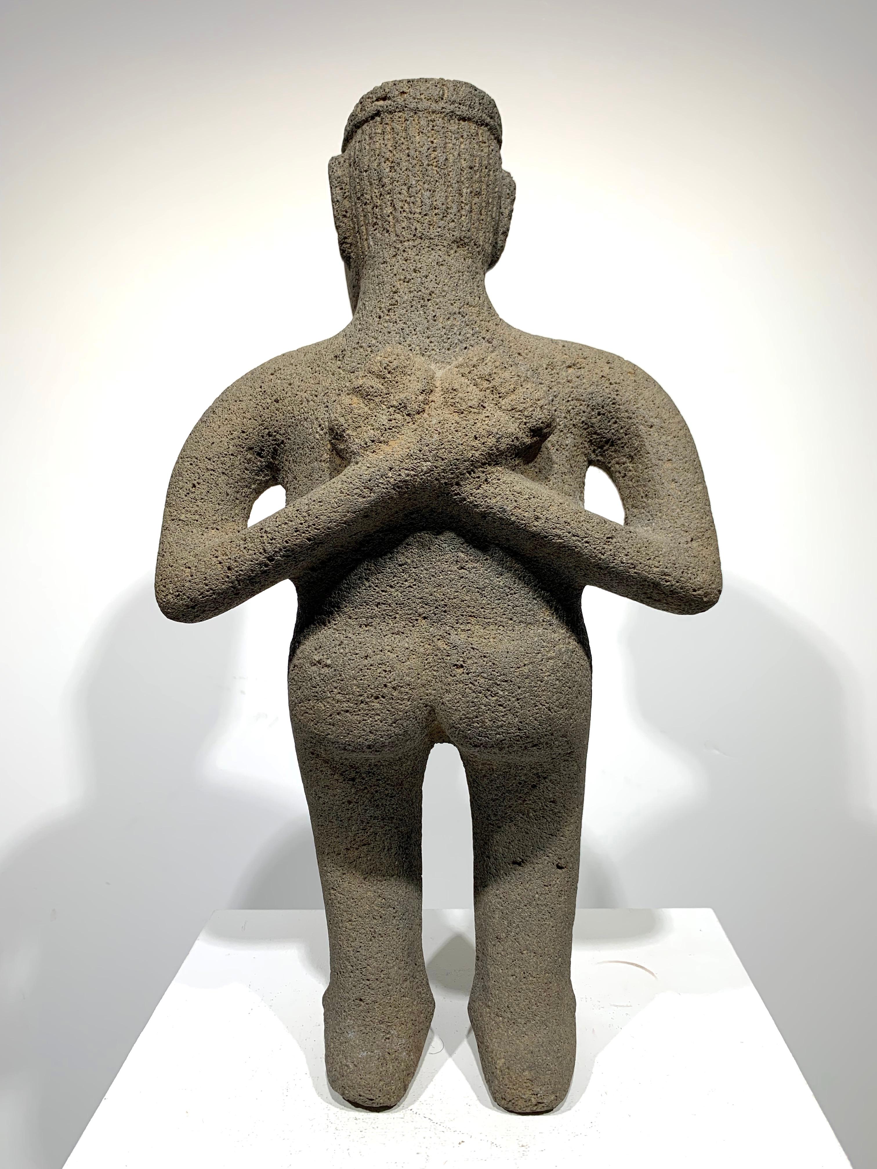 Costa Ricanische präkolumbianische Skulpturenfigur aus Costa Rica ca. 1000-1500 im Angebot 1