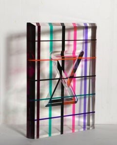 CSP 1882, Abstract Geometric Acrylic Sculpture by Unknown Artist