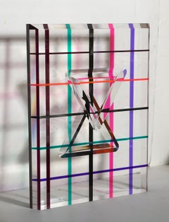 CSP 1882, Abstract Geometric Acrylic Sculpture by Unknown Artist