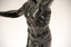 Dancing Faun Bronze Sculpture, early 19th Century, 29.5" Tall