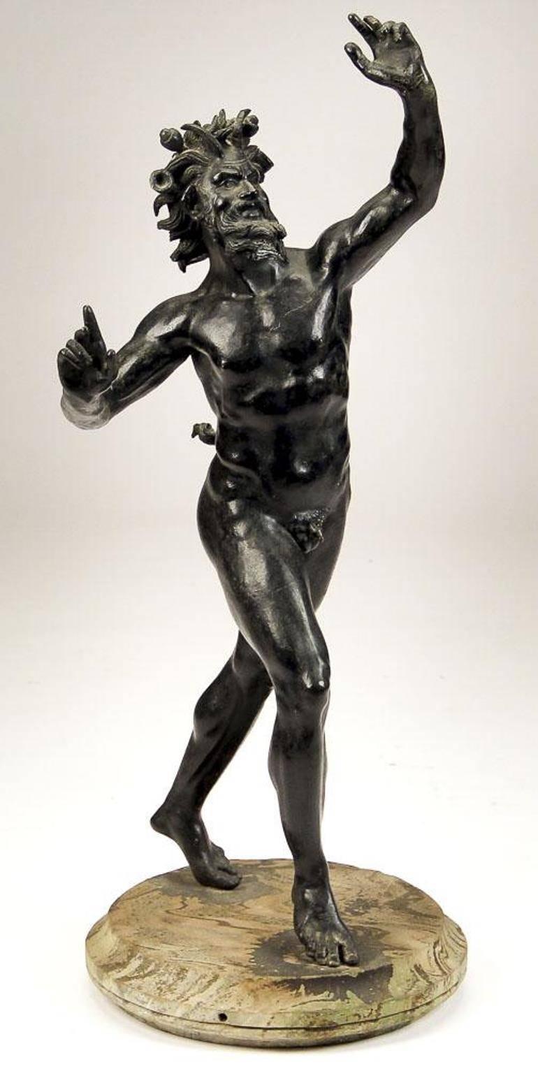 Unknown Nude Sculpture - Dancing faun