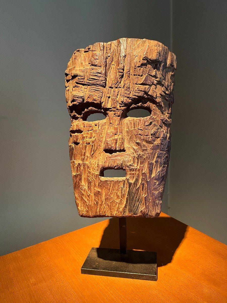 Decoración - Máscara tribal de madera tallada