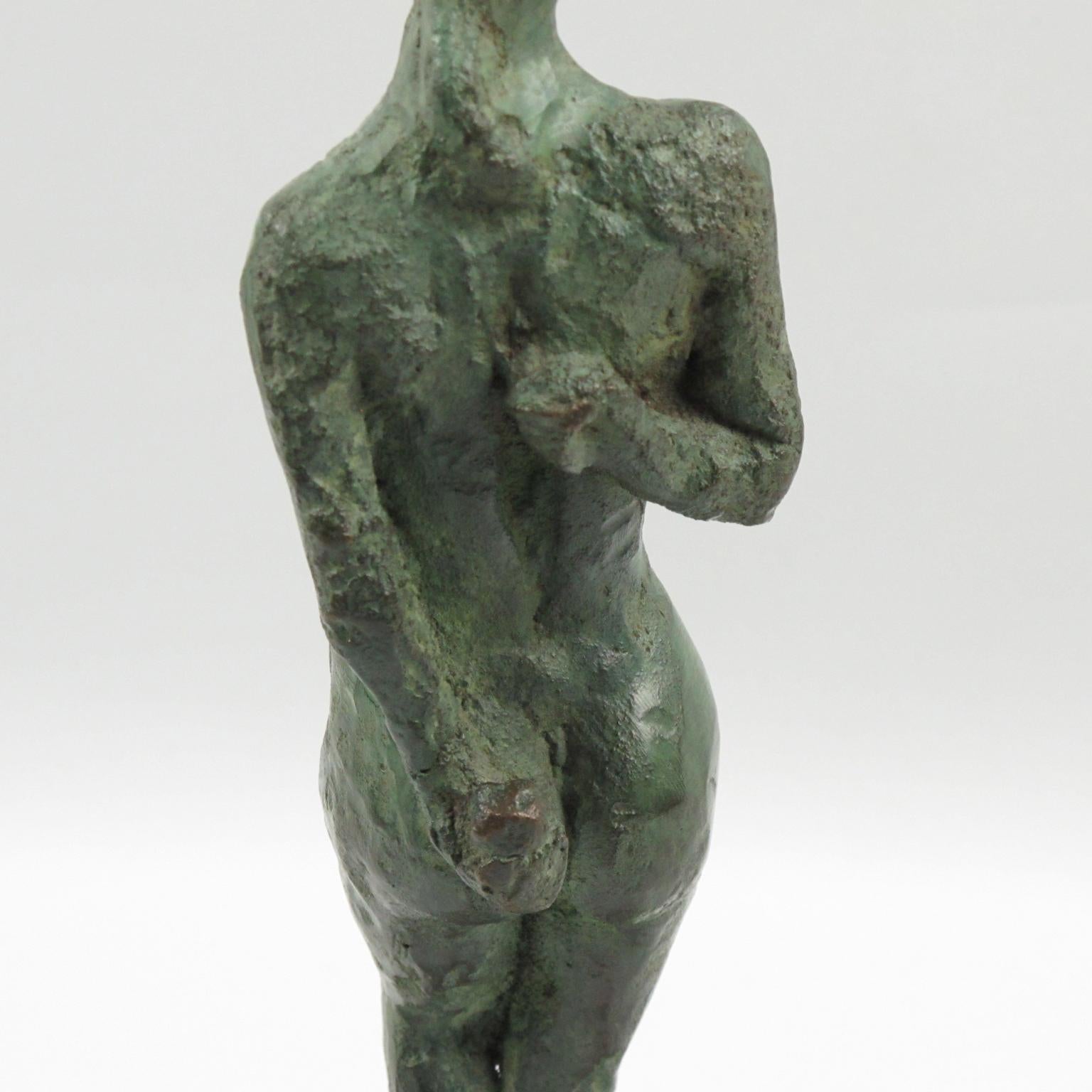 Diana the Huntress, French Art Deco Artemis Bronze Sculpture For Sale 4