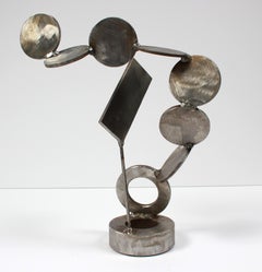 "Disks 
Angles" Welded Steel Sculpture