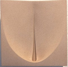 Dissolve contemporary modern organic beige wall sculpture