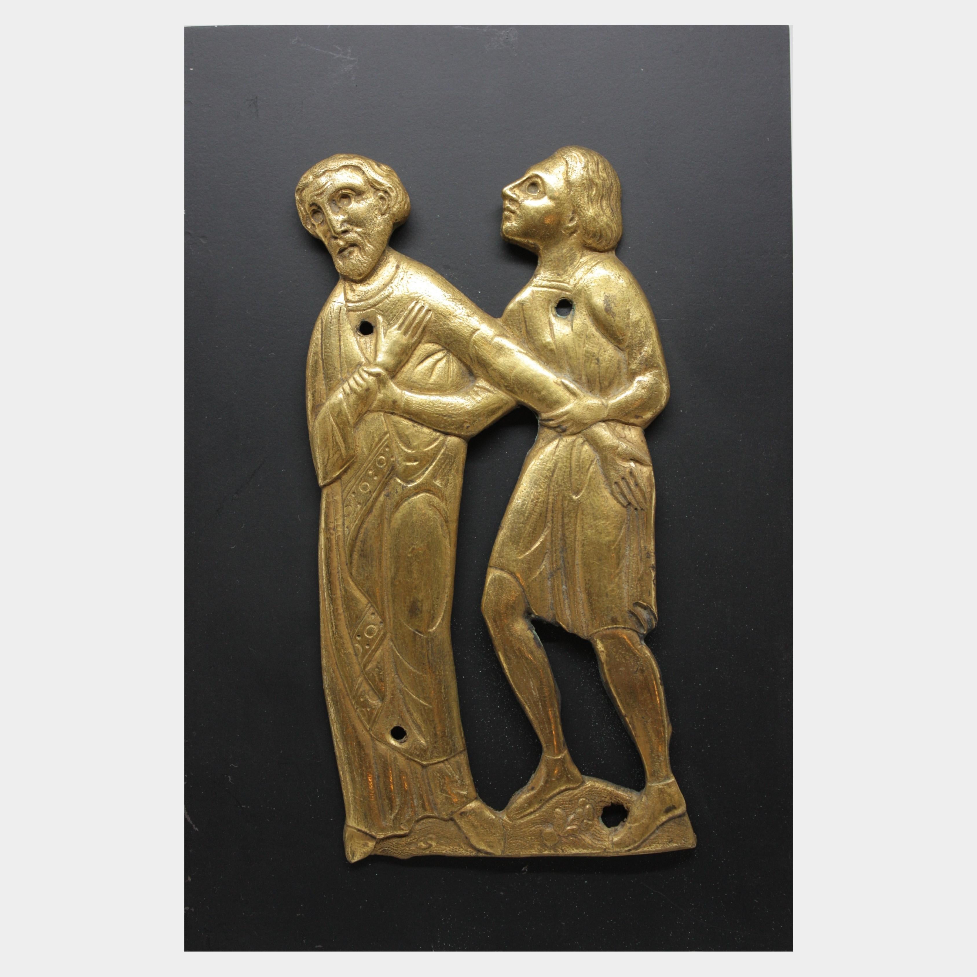 Douze plaques de limousine représentant des saints, des apôtres et des pères de l'Église en vente 2