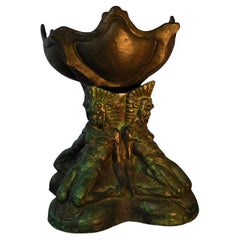 Donal Hord Bronzeskulptur, 1926, kniende Indianer