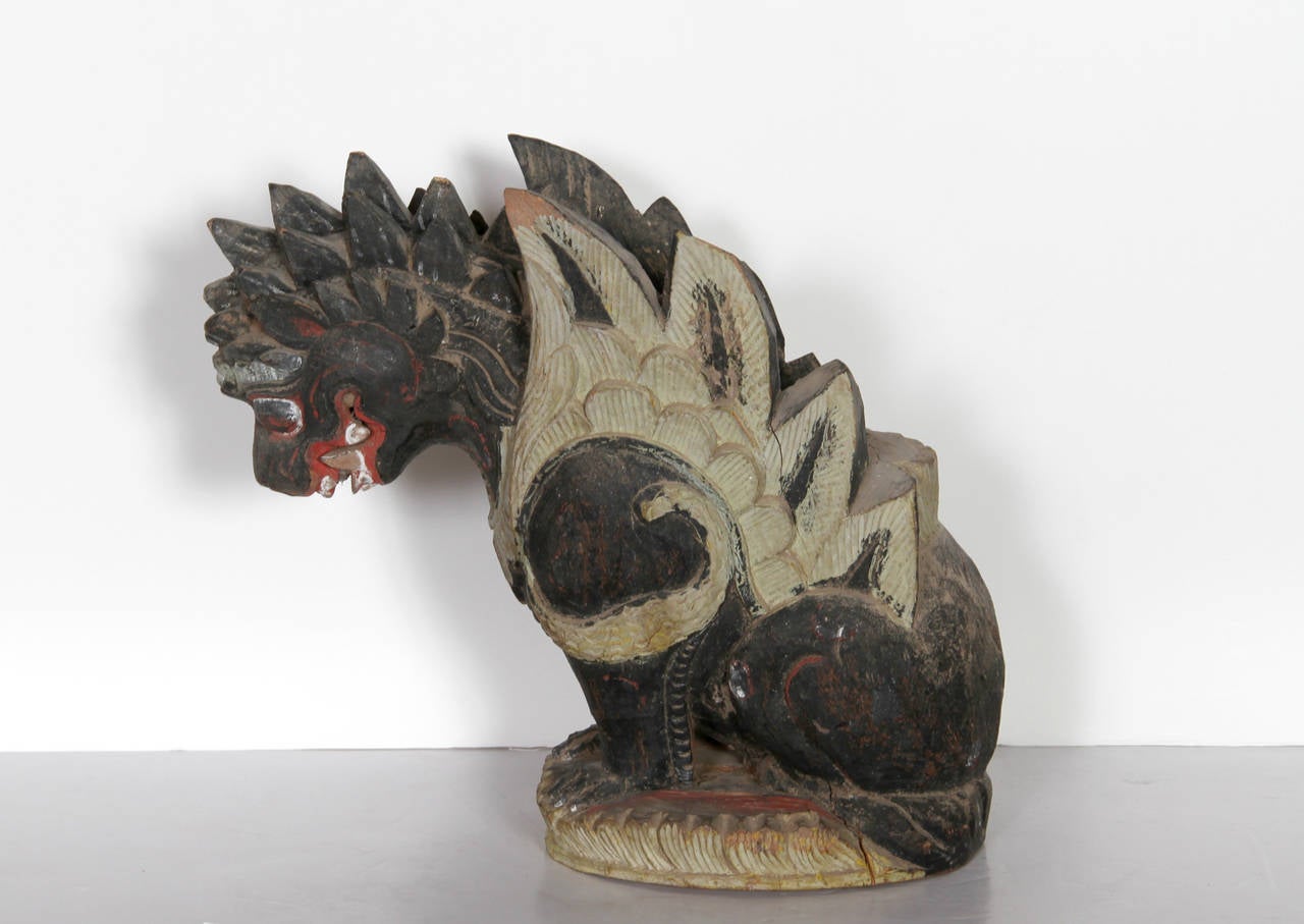 Chinesischer Drache, Skulptur, frühes 20. Jahrhundert – Sculpture von Unknown