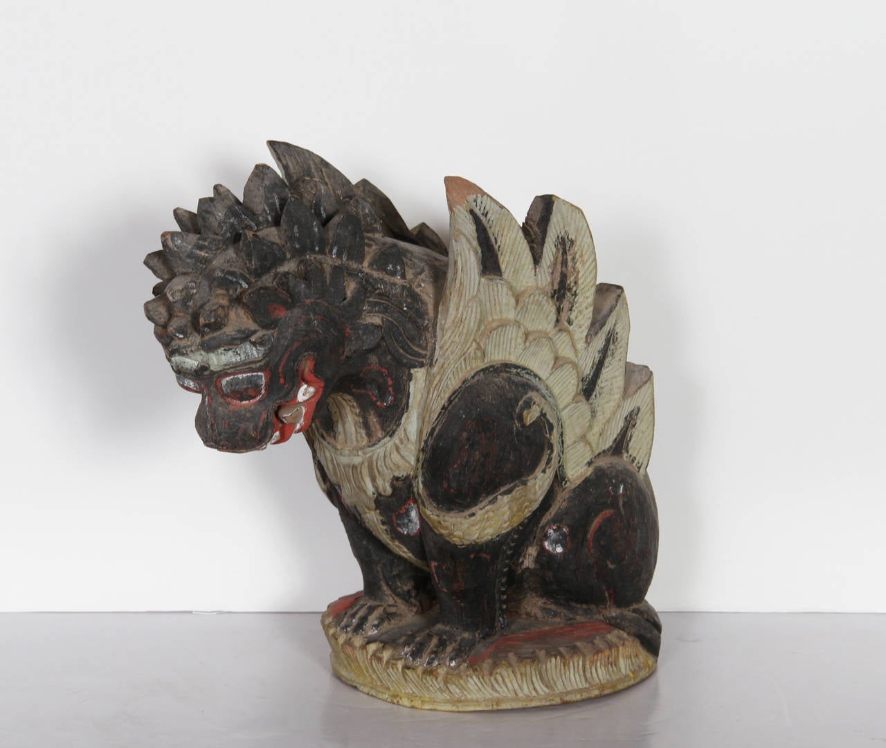 Unknown Figurative Sculpture – Chinesischer Drache, Skulptur, frühes 20. Jahrhundert