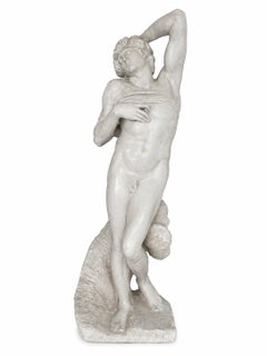 Dying Slave, after Michelangelo, Monumental Over Life-Size Plaster Cast
