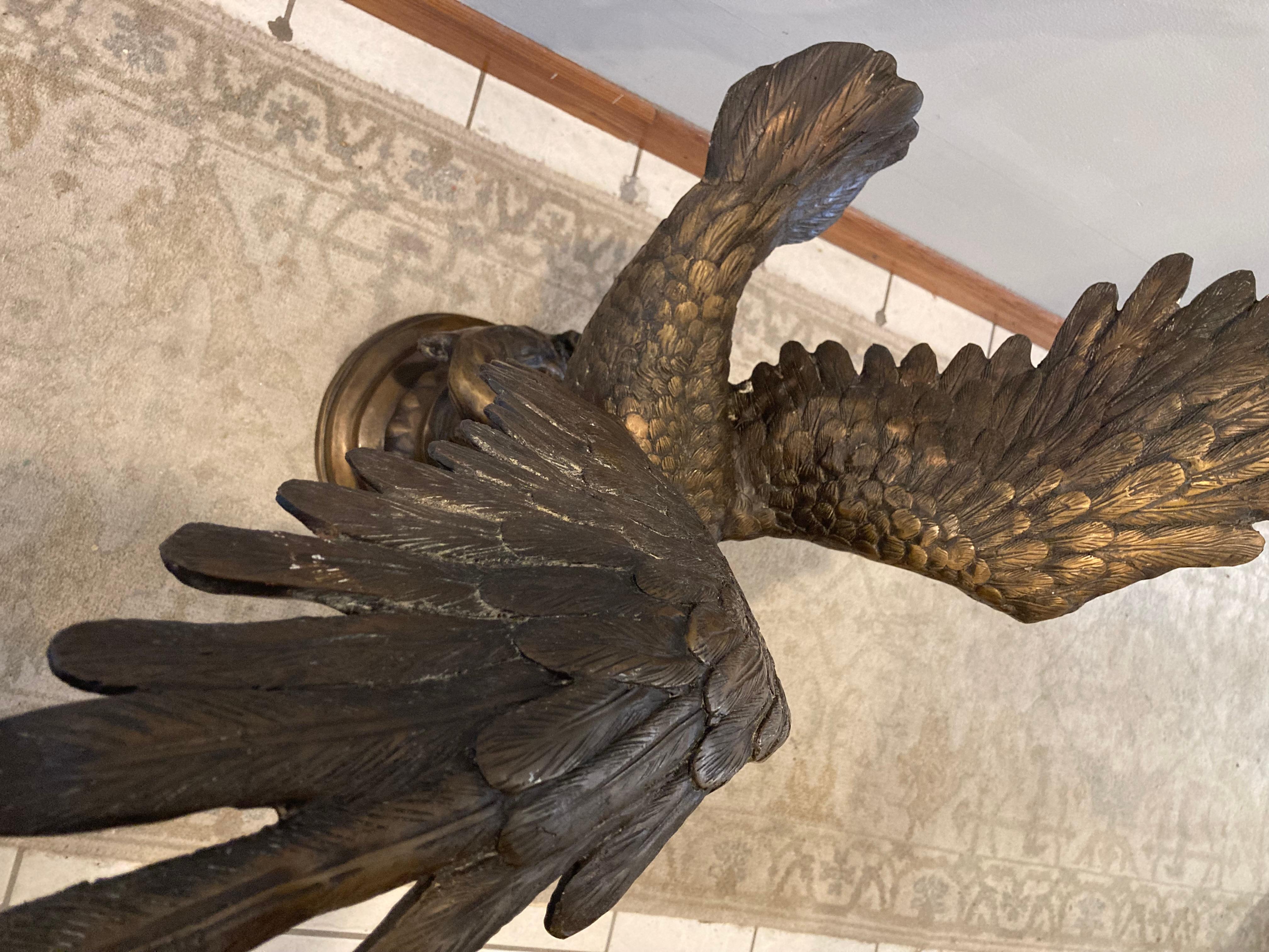 Eagle (ex. „Palmira“ ( Nachlass von Sarkis Kaltakdjian) – Große Bronzeskulptur im Angebot 5