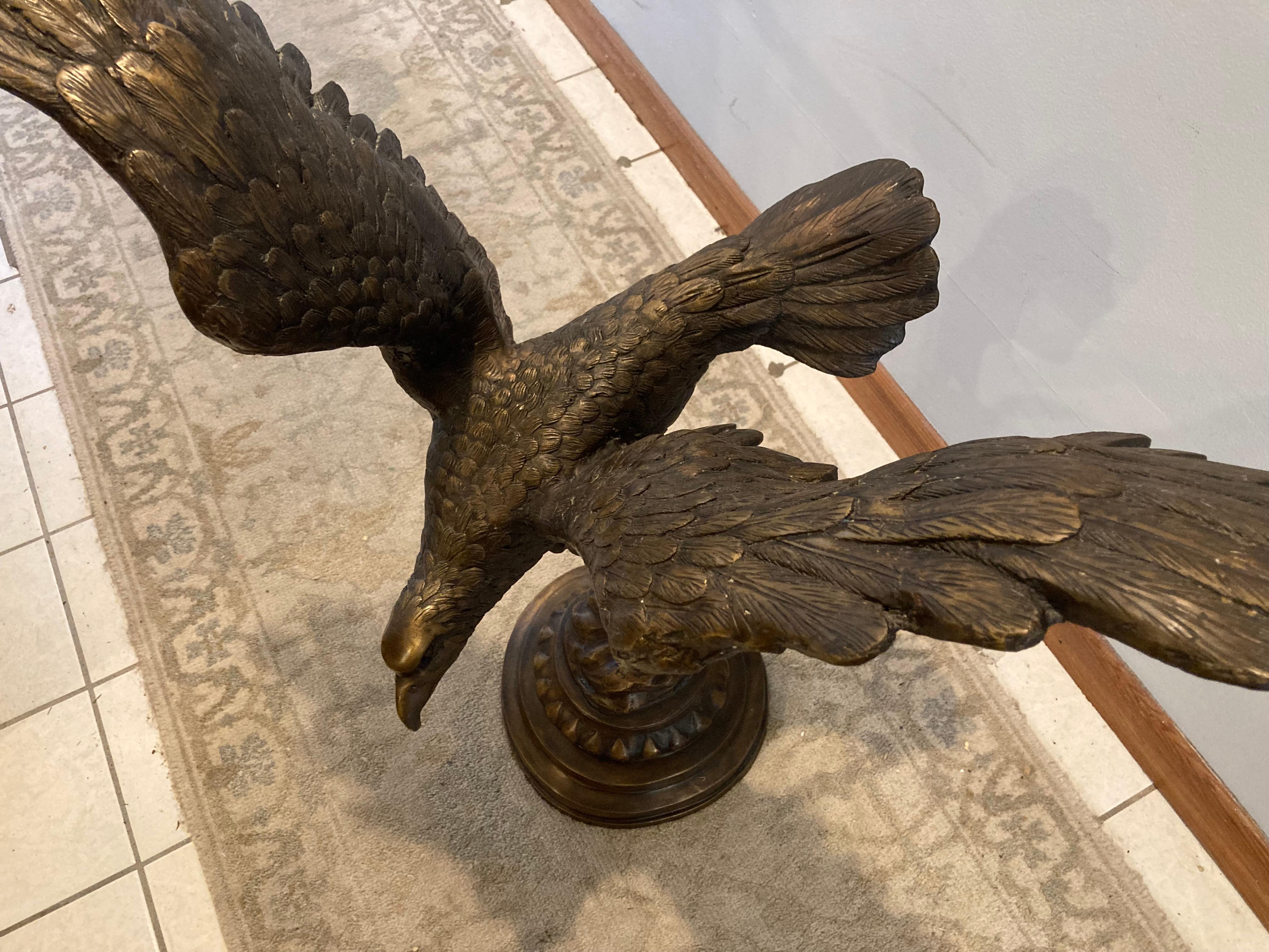 Eagle (ex. „Palmira“ ( Nachlass von Sarkis Kaltakdjian) – Große Bronzeskulptur im Angebot 6