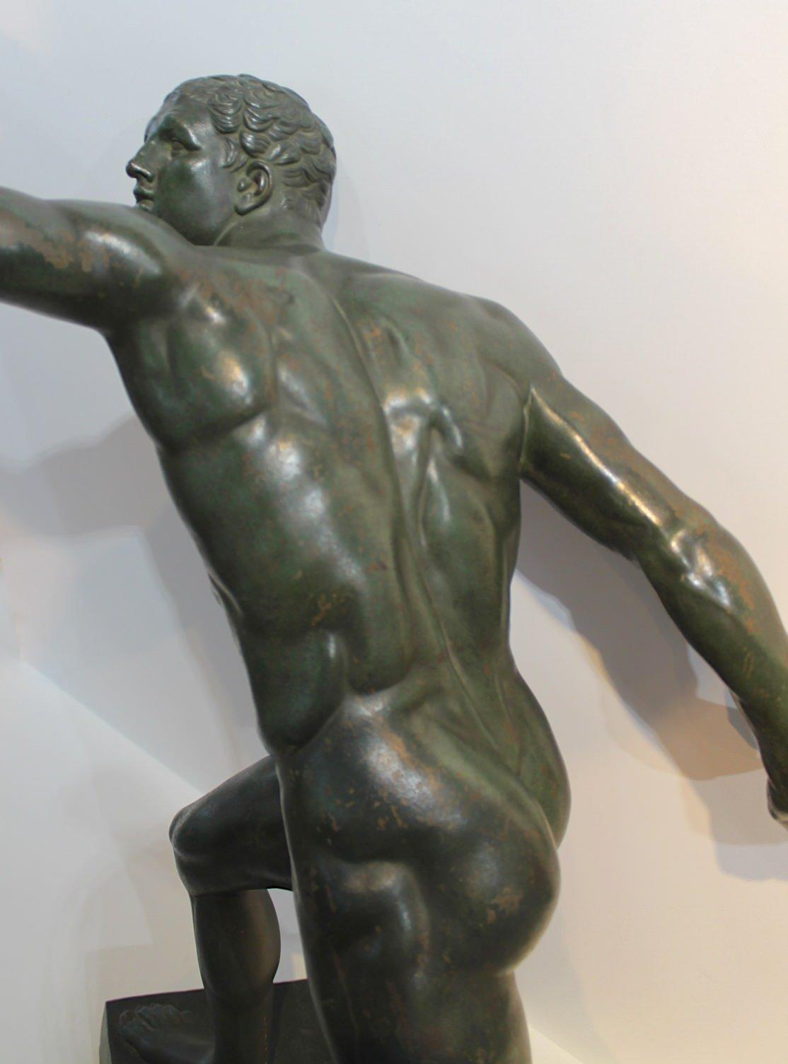 Early 19th Century Italian School Bronze, The Borghese Gladiator, c. 1810 For Sale 5