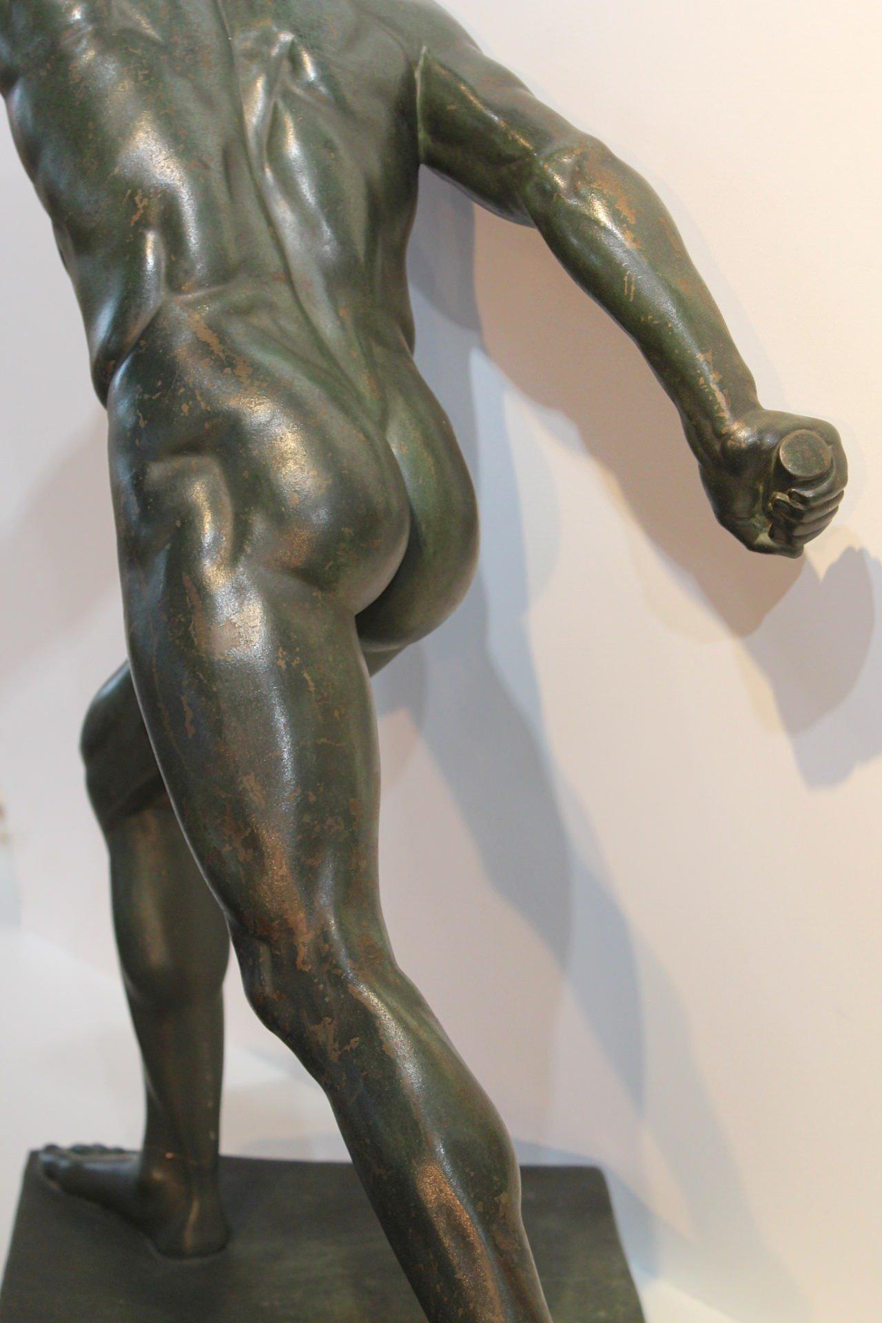 Early 19th Century Italian School Bronze, The Borghese Gladiator, c. 1810 For Sale 6