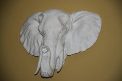 Elephant Cast Resin Wall Sculpture