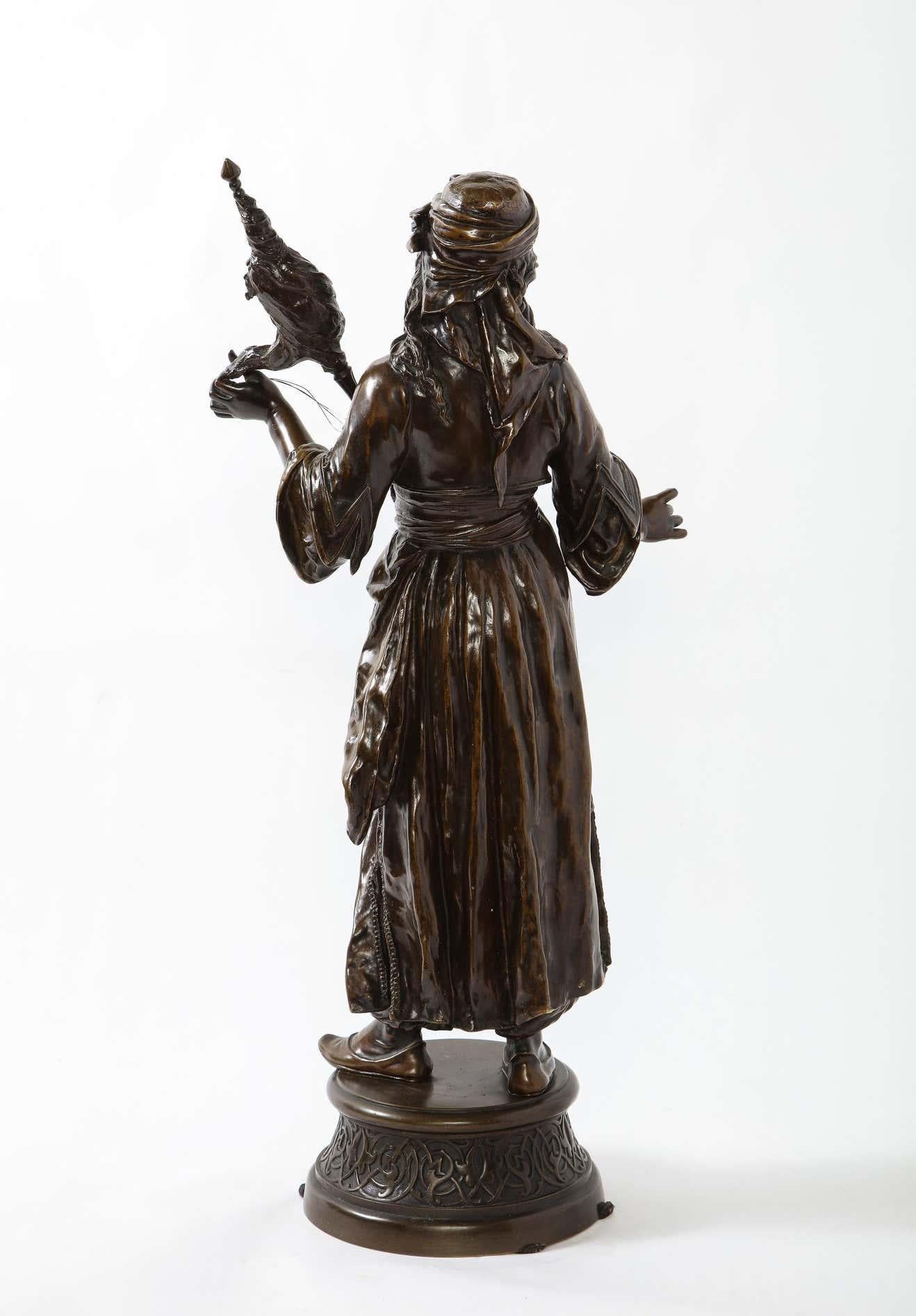 Émile Guillemin, a French Patinated Bronze Figure of an Orientalist Dancer 6
