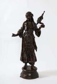Émile Guillemin, a French Patinated Bronze Figure of an Orientalist Dancer