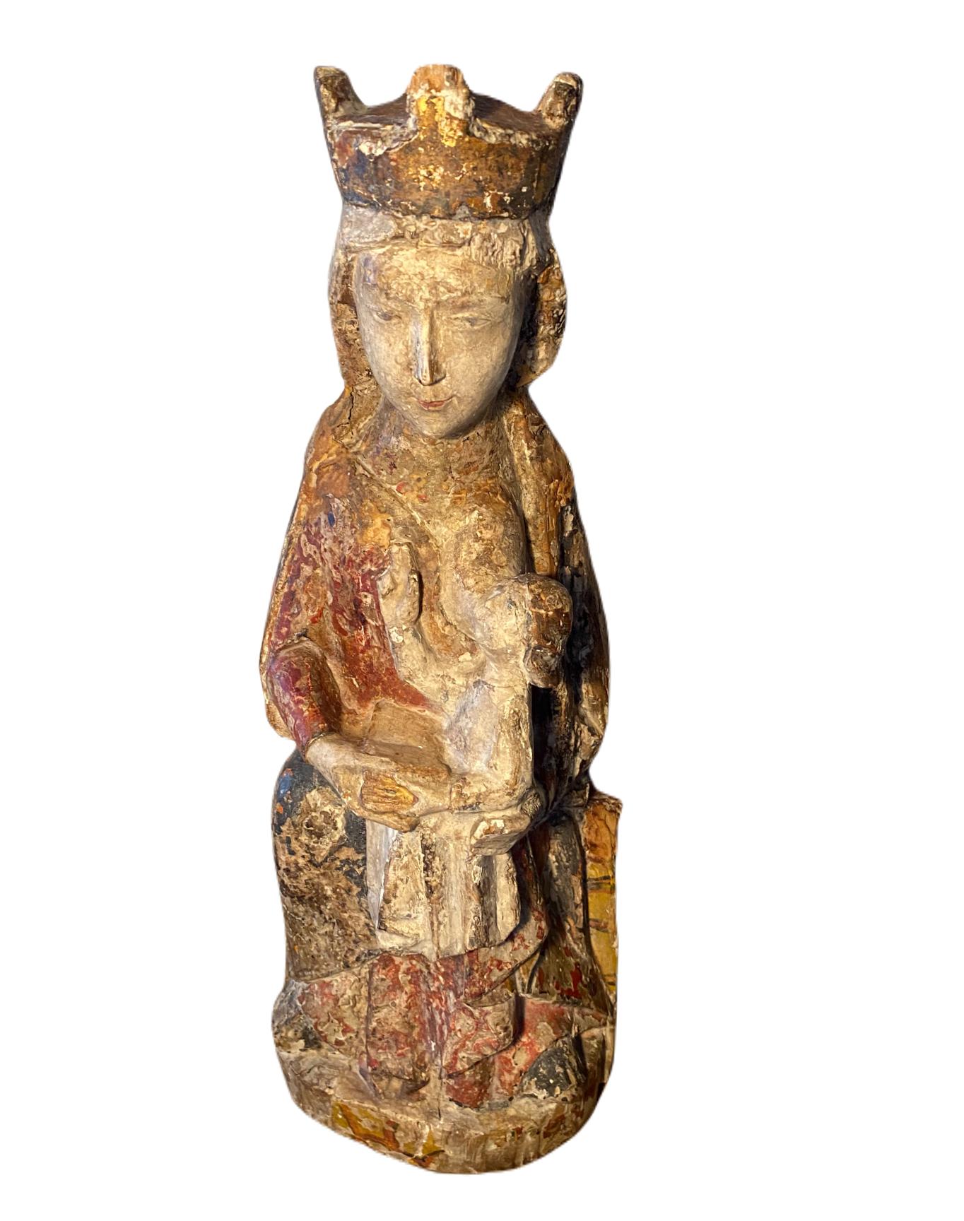 Vierge en majesté. Catalogne française - Maria Lactans