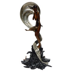 Sculpture figurative Erte en bronze « Stranded »
