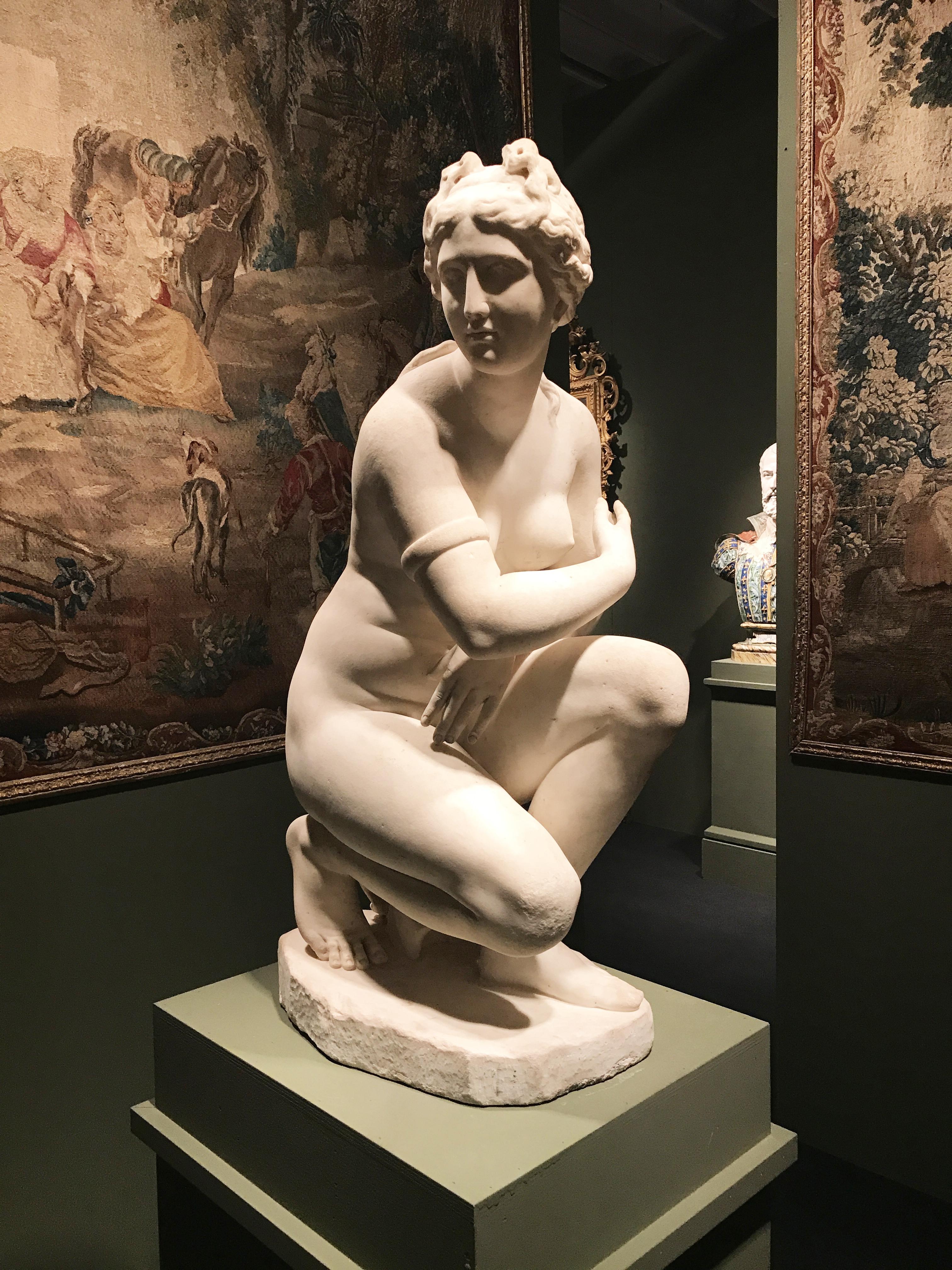 Unknown Nude Sculpture -  Extraordinary Italian 19th Century Marble Nude  Sculpture of Aphrodite