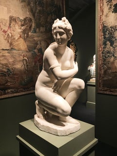 Außergewöhnliche italienische Marmorskulptur der Aphrodite aus dem 19. Jahrhundert