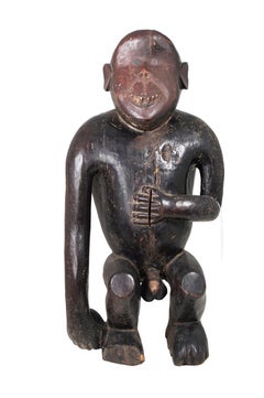 "Fang Tribe Gabon M'boula Statue, " Carved Wood and Ivory