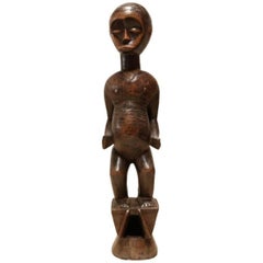 Antique "Fertility" African Wood Sculpture by the Lobi People