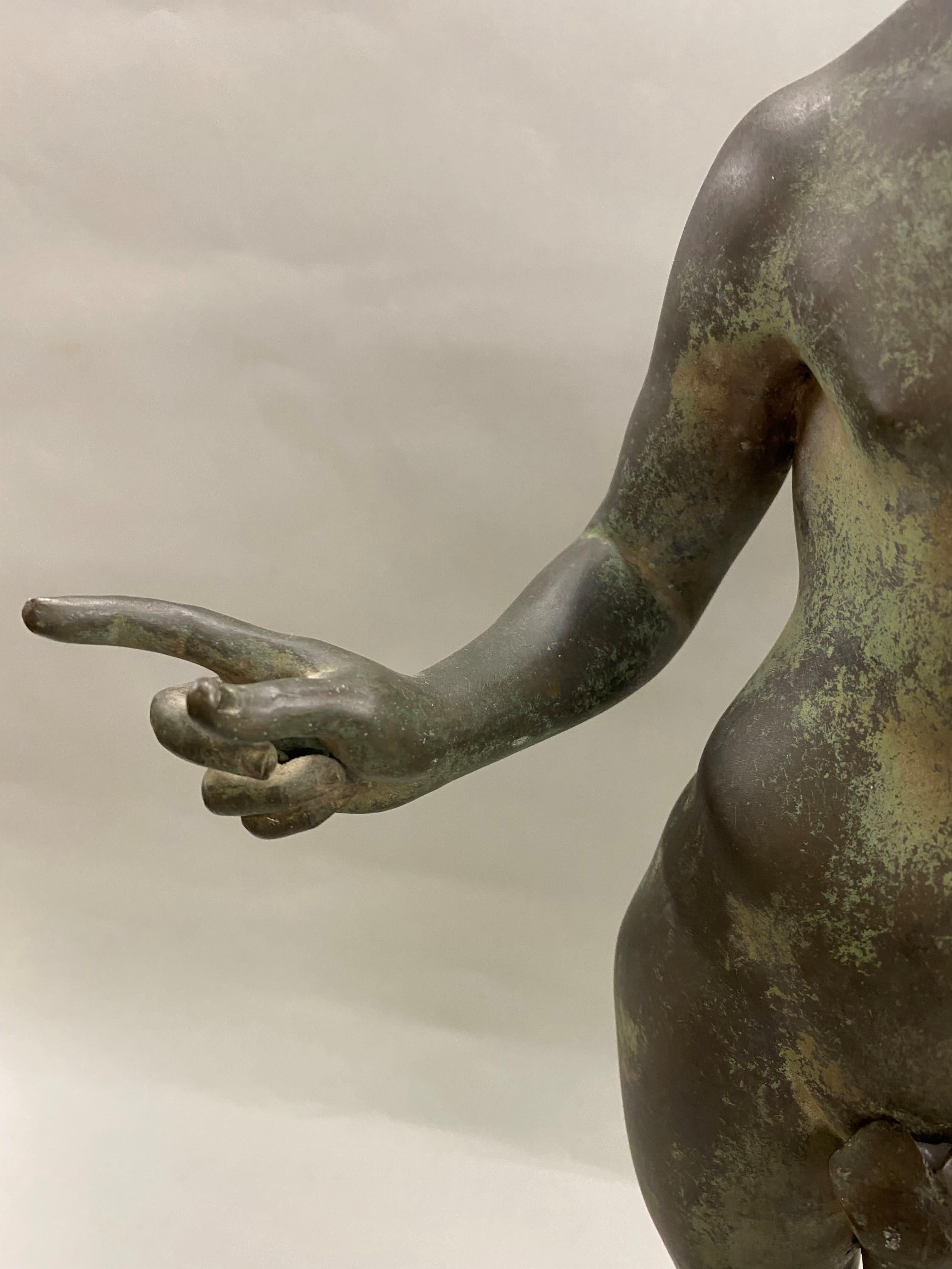 Figural Bronze of Narcissus or Dionysus For Sale 5