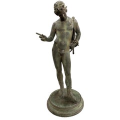 Antique Figural Bronze of Narcissus or Dionysus