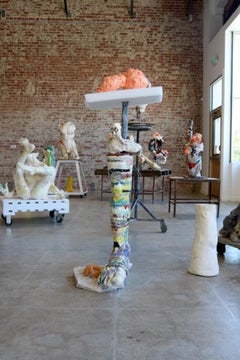 Figures Flanking a Sacred Tree, by Meghan Smythe, 2018