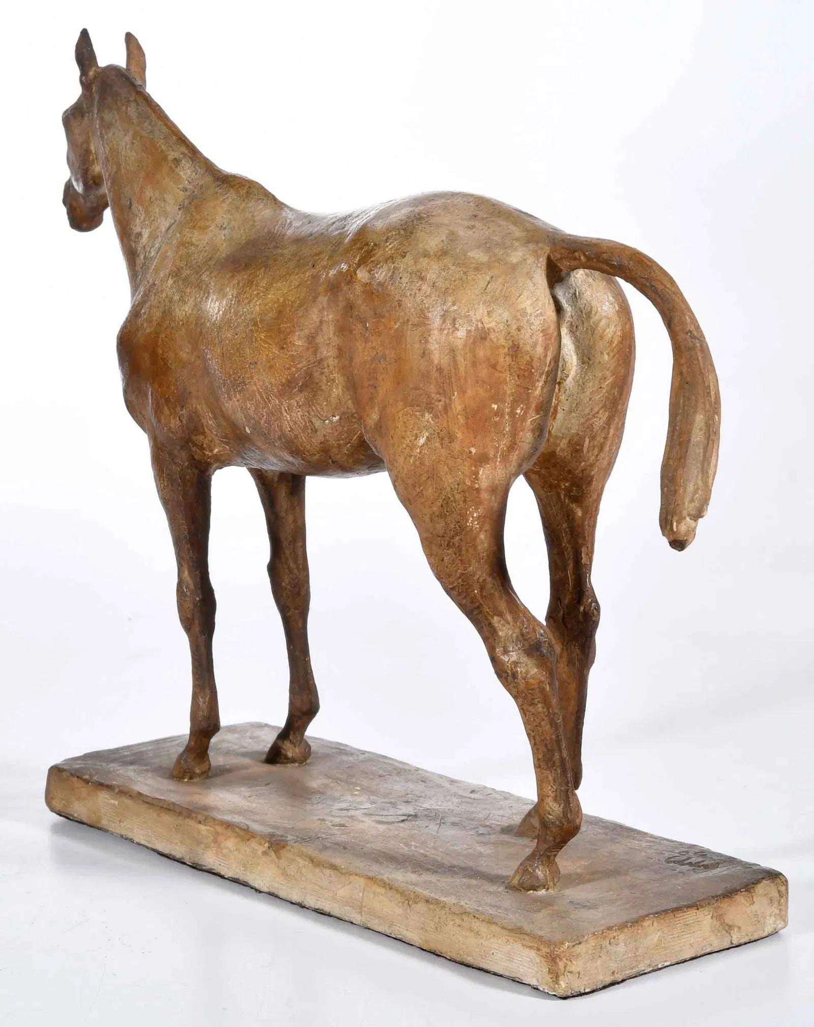 Finely rendered Equestrian Model Sculpture For Sale 1