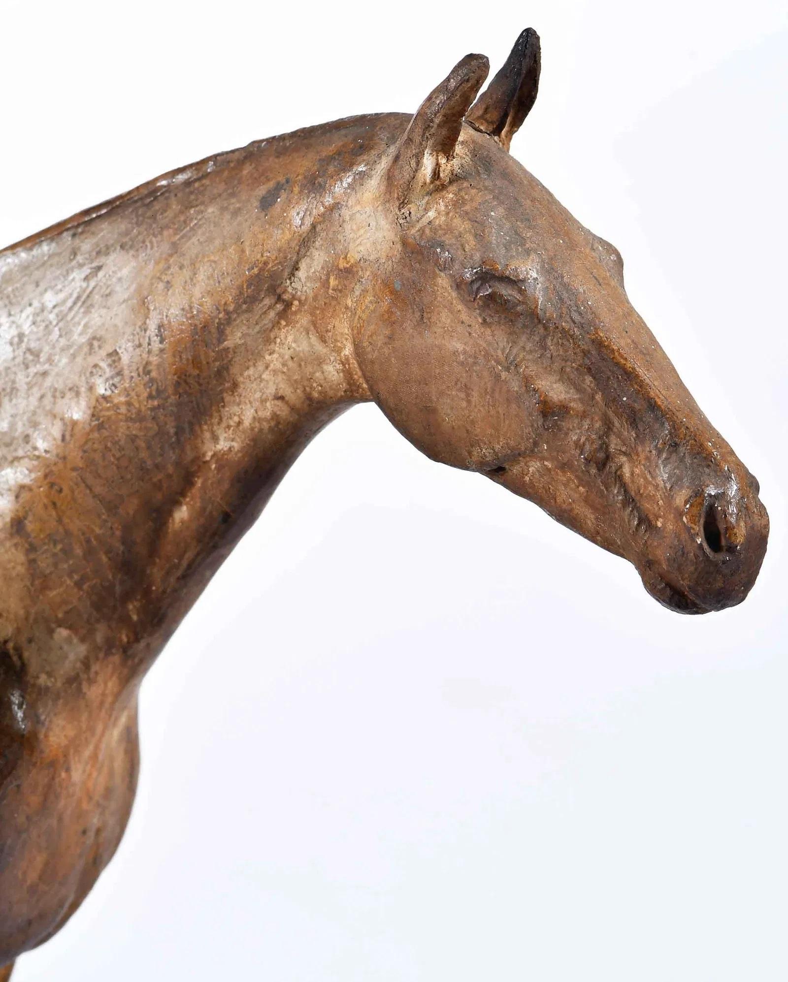 Finely rendered Equestrian Model Sculpture For Sale 3