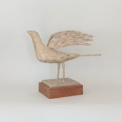 Flamboyant Bird, Figurative Contemporary Bronze Sculpture by Christopher Marvell