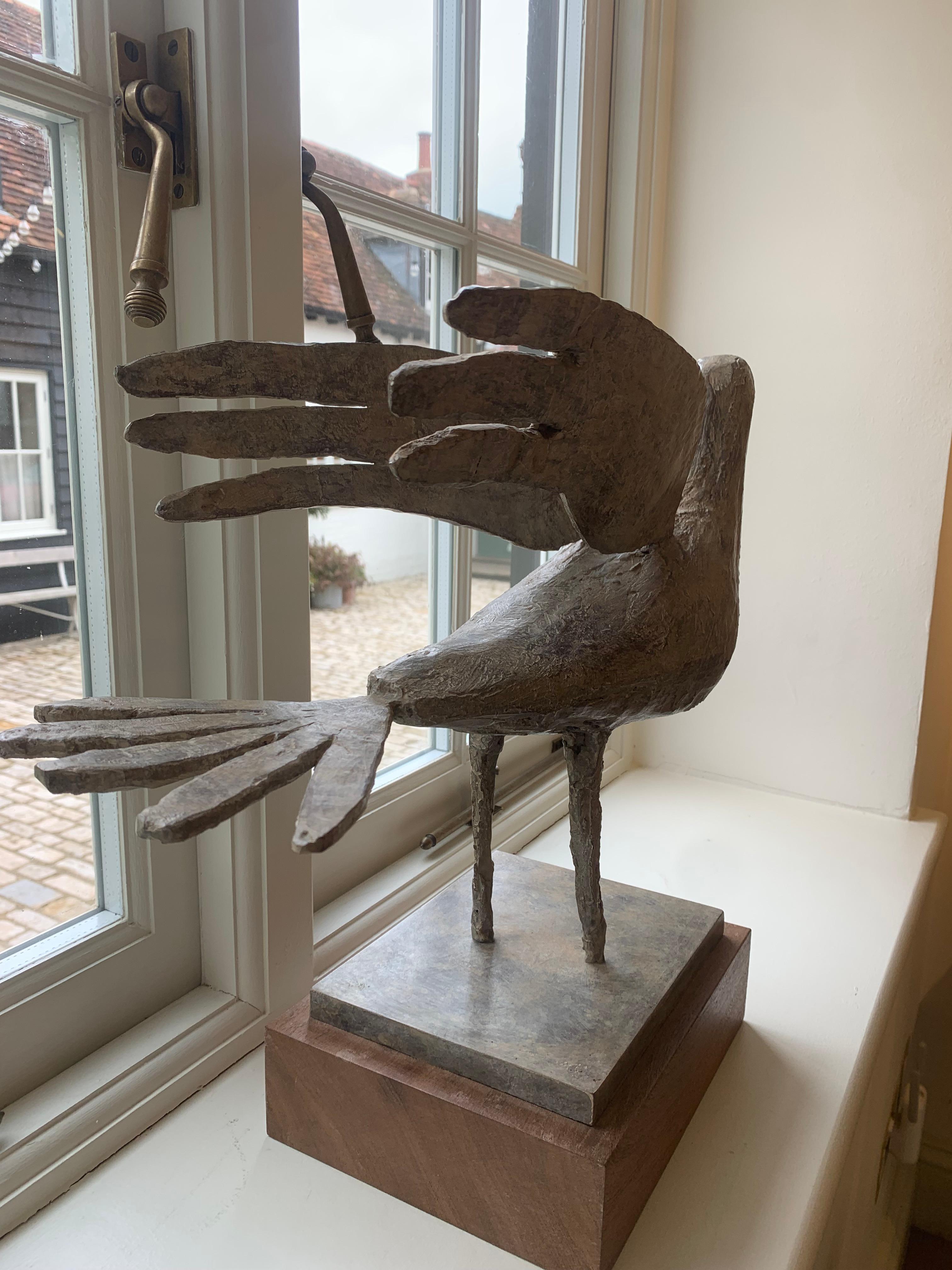 Flamboyant Bird, scultura figurativa contemporanea in bronzo di Christophe Marvell 2