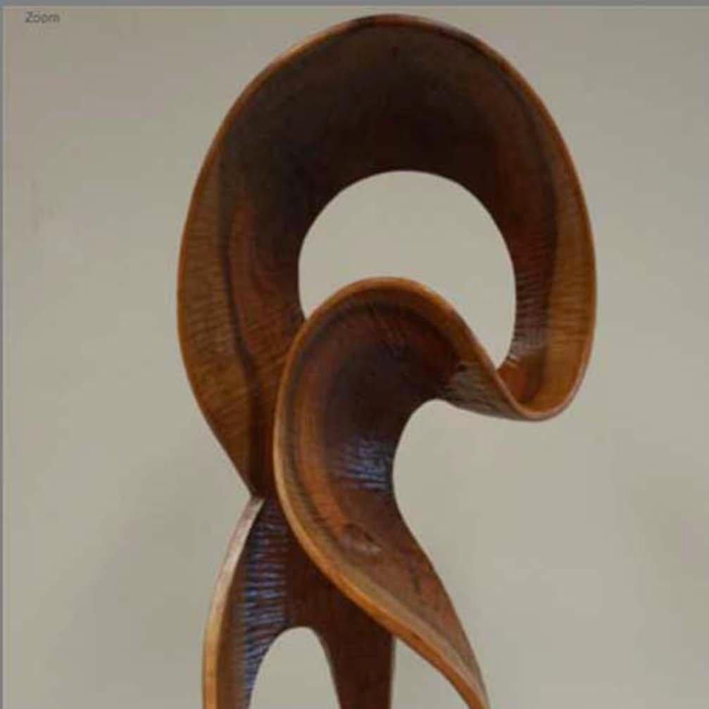 Flamenco - Brown Abstract Sculpture by Unknown