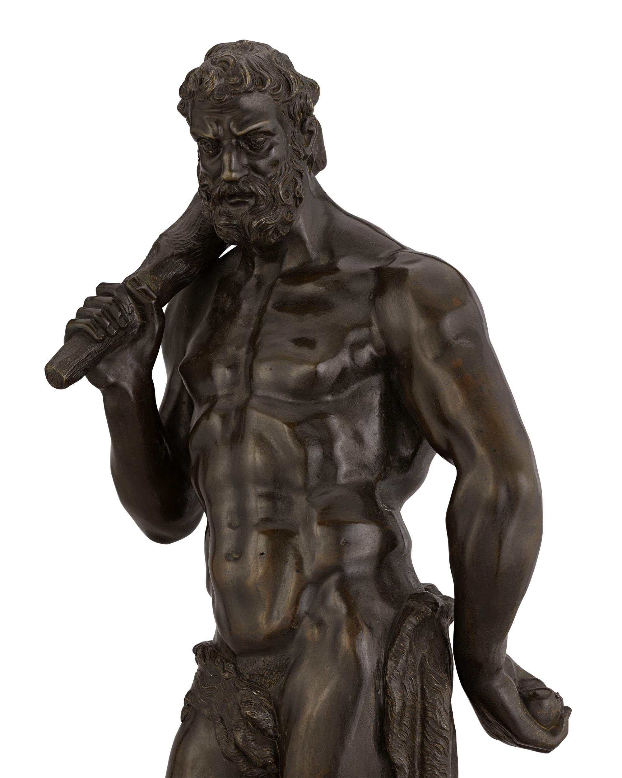 Este notable bronce flamenco de principios del siglo XVII de Hércules y la Hidra de Lerna rezuma grandeza y belleza barrocas clásicas. Flandes fue uno de los epicentros artísticos y culturales más ricos de Europa durante este periodo, en el que se