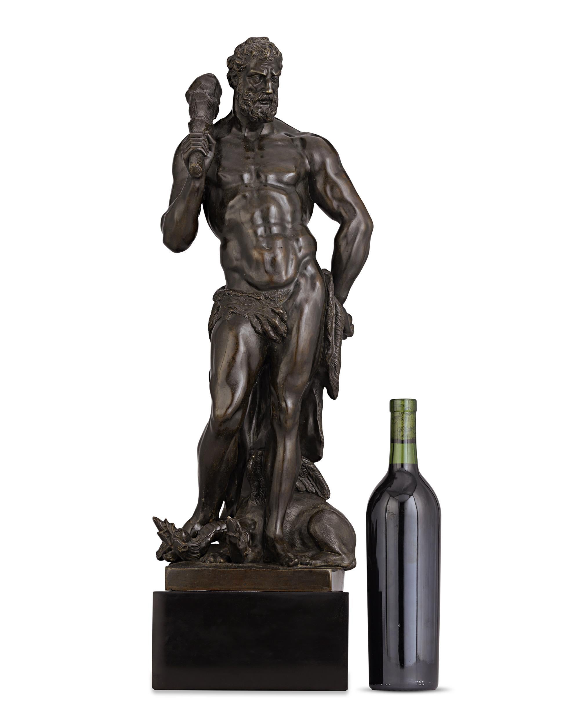 Hércules de Flandes y la Hidra de Lerna Bronce en venta 2