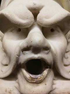 Florentine Artist Mascherone fountain Figurative sculpture 18th century marble