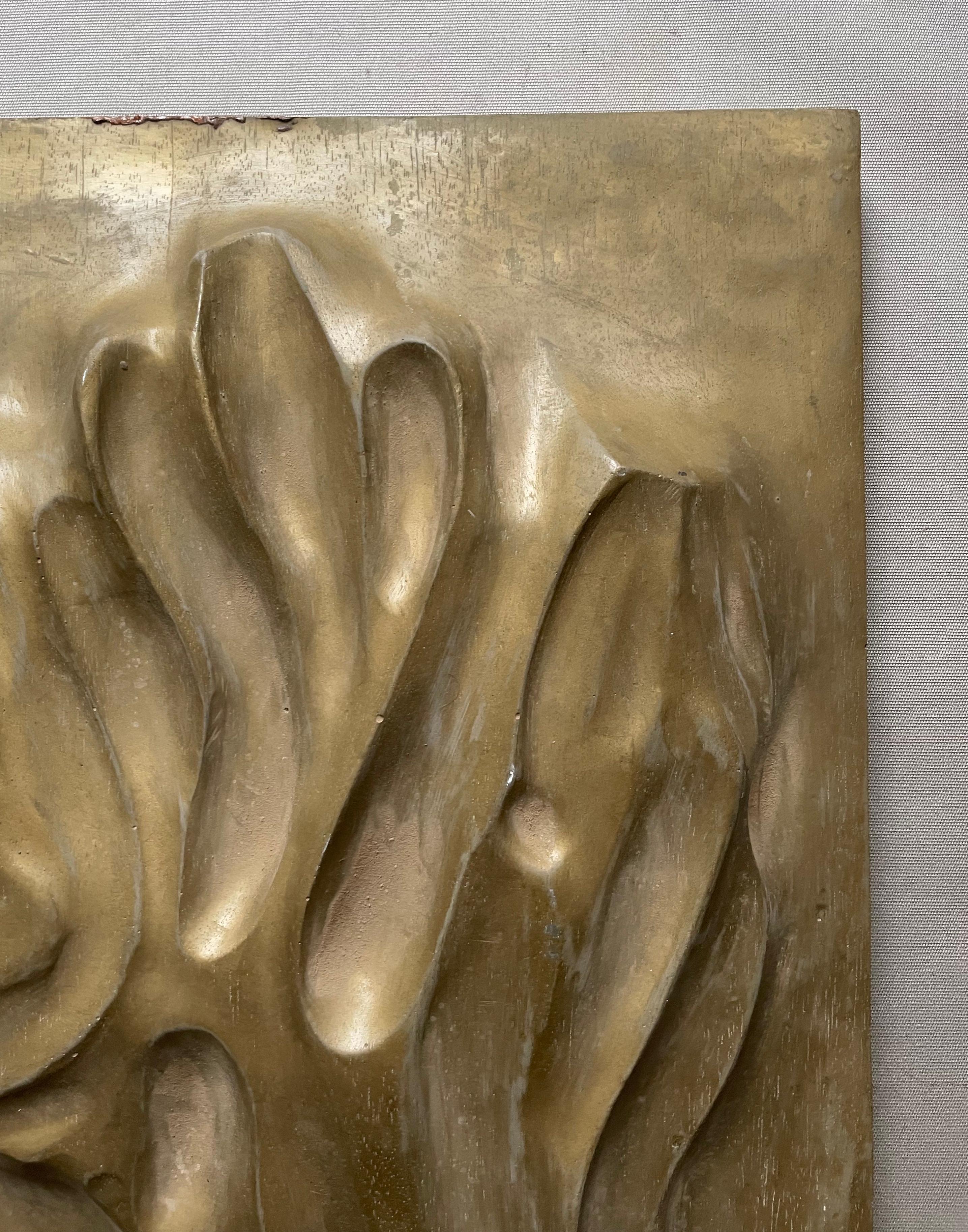 Fogliame, Scultura da parete, Fibra di vetro dipinta 1